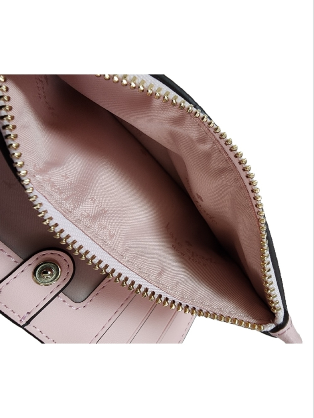 Kate Spade Blush Pink Wallet with Gold Accents - Picture 4 of 7